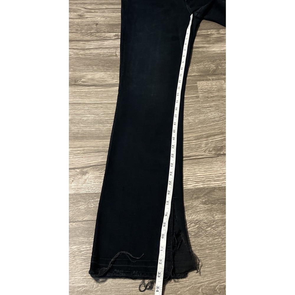 Mother The Rascal Slit Undone Hem High Rise Straight Jean SZ 32x33 Storm Clouds - Picture 11 of 15